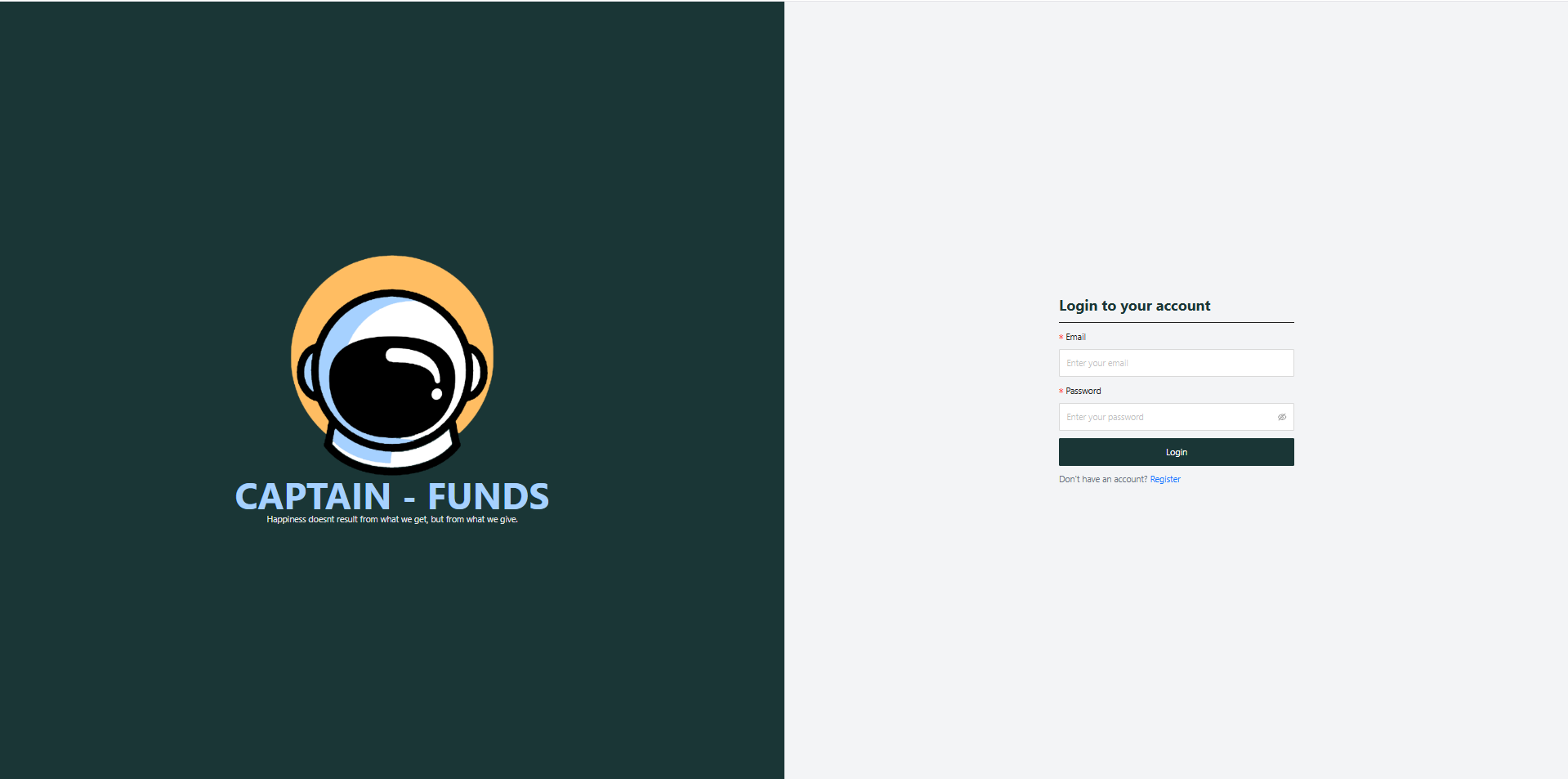 Captain Funds - Fundraising Platform background